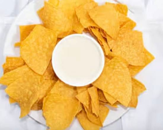Small Cheese Dip & Chips.