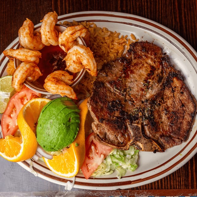 Steak and Shrimp.