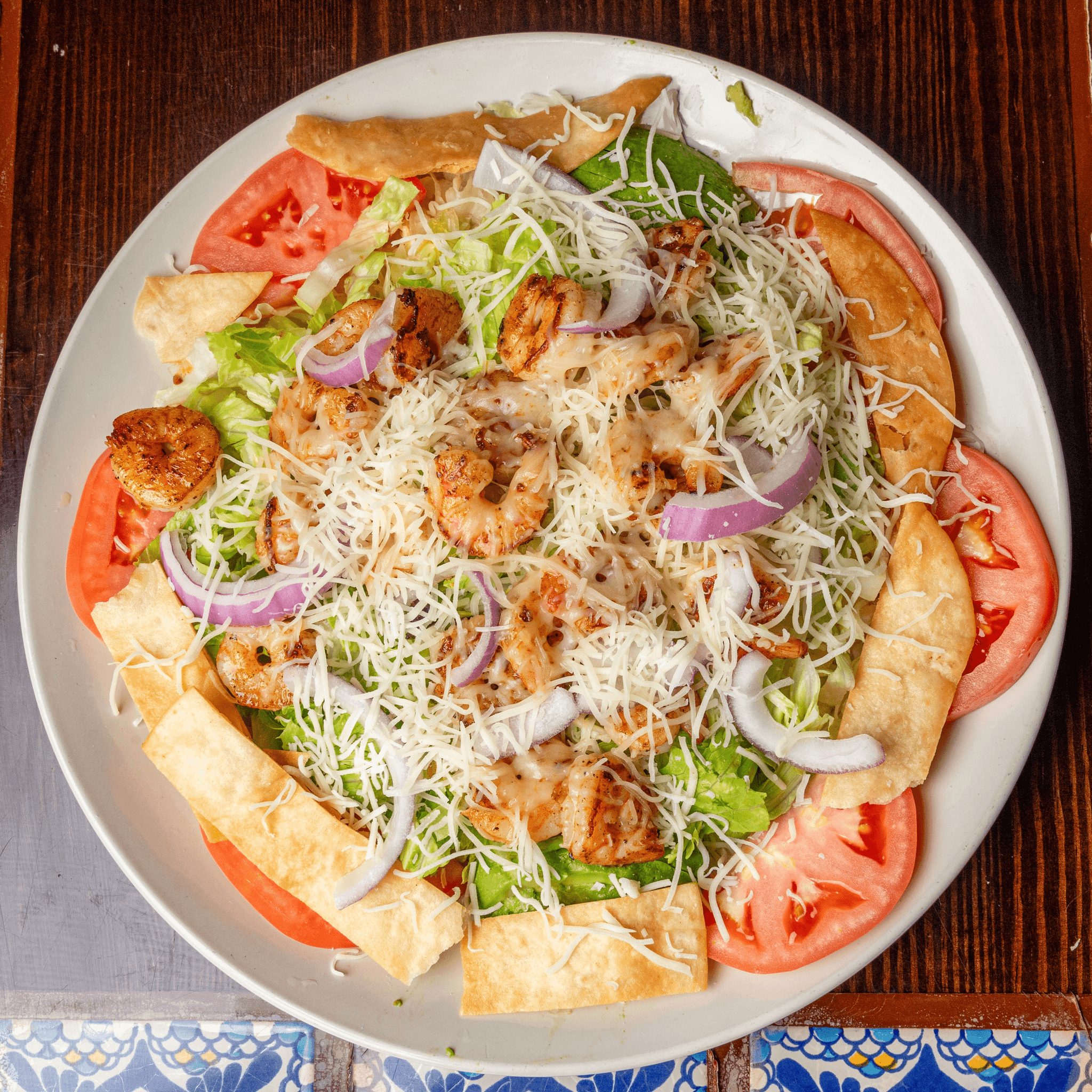 Grilled Shrimp Salad.