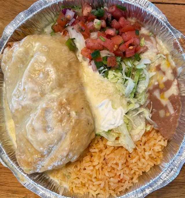 Ground Beef Chimichanga.